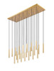 Z-Lite - 919MP12-23L-MGLD-LED - LED Linear Chandelier - Forest - Modern Gold