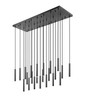Z-Lite - 919MP12-23L-MB-LED - LED Linear Chandelier - Forest - Matte Black