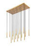 Z-Lite - 919MP12-17L-MGLD-LED - LED Linear Chandelier - Forest - Modern Gold