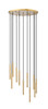Z-Lite - 919MP12-11R-MGLD-LED - LED Chandelier - Forest - Modern Gold