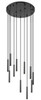 Z-Lite - 919MP12-11R-MB-LED - LED Chandelier - Forest - Matte Black