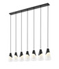 Z-Lite - 828P7-7L-MB - Seven Light Linear Chandelier - Aimie - Matte Black