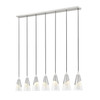 Z-Lite - 828P7-7L-BN - Seven Light Linear Chandelier - Aimie - Brushed Nickel