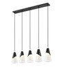 Z-Lite - 828P7-5L-MB - Five Light Linear Chandelier - Aimie - Matte Black