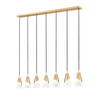 Z-Lite - 828P6-7L-MGLD - Seven Light Linear Chandelier - Aimie - Modern Gold