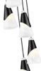 Z-Lite - 828P6-5R-MB - Five Light Chandelier - Aimie - Matte Black