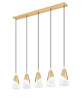 Z-Lite - 828P6-5L-MGLD - Five Light Linear Chandelier - Aimie - Modern Gold