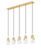 Z-Lite - 828P6-5L-MGLD - Five Light Linear Chandelier - Aimie - Modern Gold