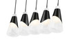 Z-Lite - 828P6-5L-MB - Five Light Linear Chandelier - Aimie - Matte Black