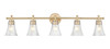 Z-Lite - 7519-5V-MGLD - Five Light Vanity - Belle - Modern Gold