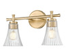 Z-Lite - 7519-2V-MGLD - Two Light Vanity - Belle - Modern Gold