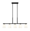 Z-Lite - 7518-5L-MB - Five Light Linear Chandelier - Naya - Matte Black