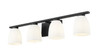 Z-Lite - 7518-4V-MB - Four Light Vanity - Naya - Matte Black