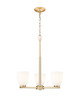 Z-Lite - 7518-3MGLD - Three Light Chandelier - Naya - Modern Gold