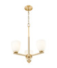 Z-Lite - 7518-3MGLD - Three Light Chandelier - Naya - Modern Gold