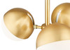 Z-Lite - 7517-3SF-MGLD - Three Light Semi Flush Mount - Realm Sphere - Modern Gold