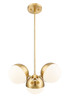 Z-Lite - 7517-3MGLD - Three Light Chandelier - Realm Sphere - Modern Gold