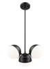 Z-Lite - 7517-3MB - Three Light Chandelier - Realm Sphere - Matte Black