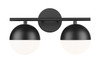 Z-Lite - 7517-2V-MB - Two Light Vanity - Realm Sphere - Matte Black