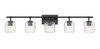 Z-Lite - 7515-5V-MB - Five Light Vanity - Landon - Matte Black