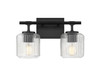 Z-Lite - 7515-2V-MB - Two Light Vanity - Landon - Matte Black