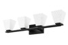Z-Lite - 7514-4V-MB - Four Light Vanity - Annalise - Matte Black