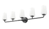 Z-Lite - 7005-5V-MB - Five Light Vanity - Montford - Matte Black