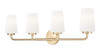 Z-Lite - 7005-4V-MGLD - Four Light Vanity - Montford - Modern Gold