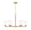 Z-Lite - 7004-6MGLD - Six Light Chandelier - Oren - Modern Gold