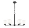 Z-Lite - 7004-6MB - Six Light Chandelier - Oren - Matte Black