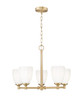Z-Lite - 7004-5MGLD - Five Light Chandelier - Oren - Modern Gold