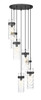 Z-Lite - 7002P5-7R-MB - Seven Light Chandelier - Fontaine - Matte Black