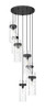 Z-Lite - 7002P5-7R-MB - Seven Light Chandelier - Fontaine - Matte Black