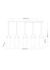 Z-Lite - 7002P5-5L-RB - Five Light Linear Chandelier - Fontaine - Rubbed Brass