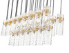Z-Lite - 7002P5-23L-RB - 23 Light Linear Chandelier - Fontaine - Rubbed Brass