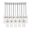 Z-Lite - 7002P5-17L-BN - 17 Light Linear Chandelier - Fontaine - Brushed Nickel