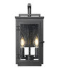 Z-Lite - 5019S-BK - Two Light Outdoor Wall Mount - Hartwell - Sand Black