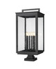 Z-Lite - 5019PHXXLS-SQPM-BK - Six Light Outdoor Pier Mount - Hartwell - Sand Black