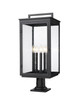 Z-Lite - 5019PHXLR-533PM-BK - Five Light Outdoor Pier Mount - Hartwell - Sand Black
