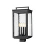 Z-Lite - 5019PHBS-BK - Four Light Outdoor Post Mount - Hartwell - Sand Black