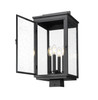 Z-Lite - 5019PHBS-BK - Four Light Outdoor Post Mount - Hartwell - Sand Black