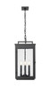 Z-Lite - 5019CHB-BK - Four Light Outdoor Chain Mount Ceiling Fixture - Hartwell - Sand Black
