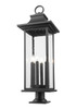 Z-Lite - 5017PHXLR-533PM-BK - Six Light Outdoor Pier Mounted Fixture - Tiberius - Black