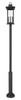 Z-Lite - 5017PHXLR-5010P-BK - Six Light Outdoor Post Mounted Fixture - Tiberius - Black