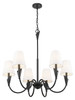 Z-Lite - 4014-32MB - Six Light Chandelier - Claudelle - Matte Black
