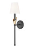 Z-Lite - 4014-1SA-MB-MGLD - One Light Wall Sconce - Claudelle - Matte Black + Modern Gold