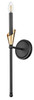 Z-Lite - 4014-1SA-MB-MGLD - One Light Wall Sconce - Claudelle - Matte Black + Modern Gold