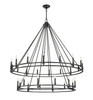 Z-Lite - 4005-28MB - 28 Light Chandelier - Dennison - Matte Black