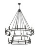 Z-Lite - 4005-20MB - 20 Light Chandelier - Dennison - Matte Black
