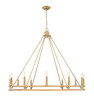 Z-Lite - 4005-12SBR - 12 Light Chandelier - Dennison - Signature Brass